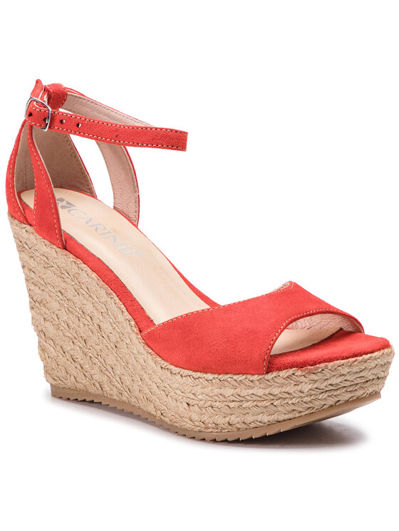 Carinii Espadrile Carinii B5100 Roșu