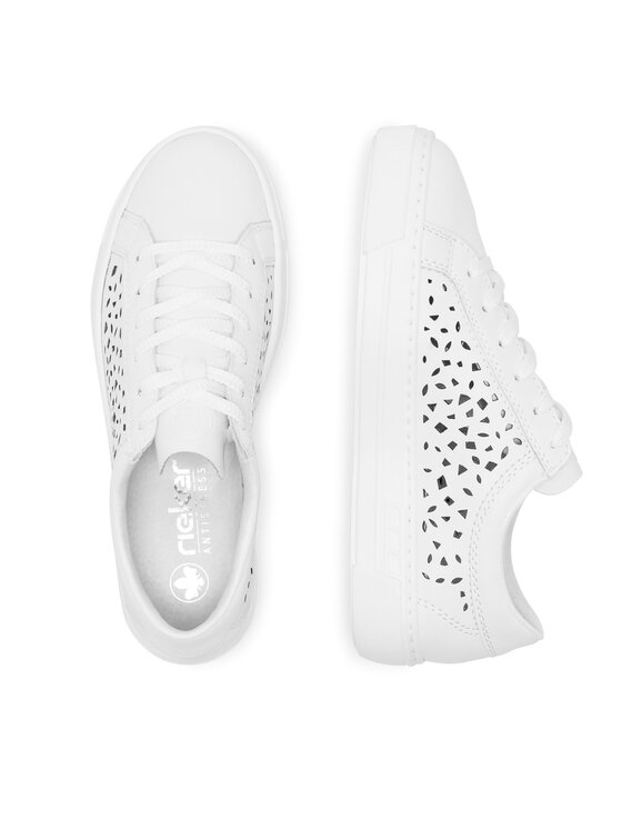 Rieker Sneakers Rieker L8831-80 Alb
