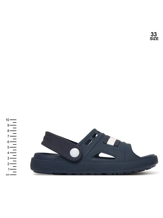 Tommy Hilfiger Sandali Tommy Hilfiger Comfy Sandal T3XF-34401-0083 S Mornarsko modra