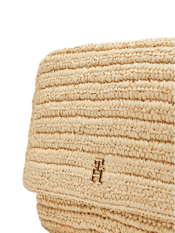 Tommy Hilfiger Ročna torba Tommy Hilfiger Spring Logo Conv Crossover AW0AW17224 Bež