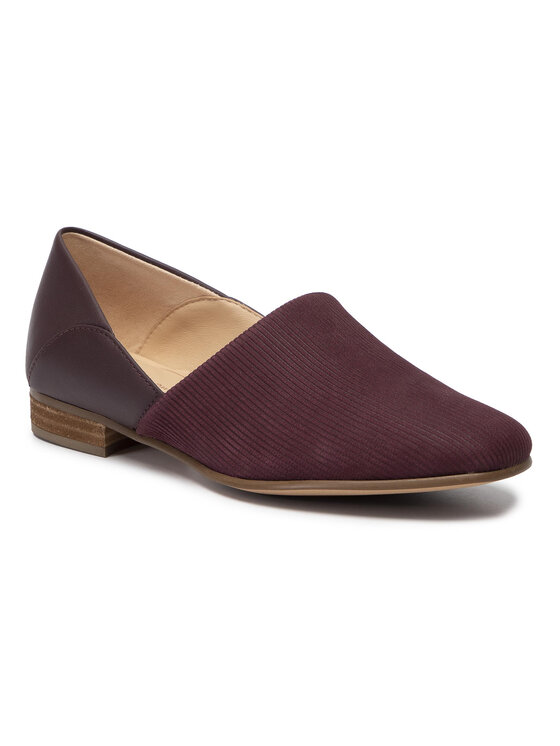 Półbuty Clarks Pure Tone 261441384 Bordowy | Eobuwie.com.pl