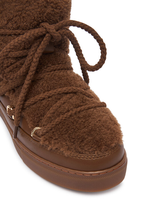 Inuikii Škornji za sneg Inuikii Curly 1001.003.0282.150 Rjava