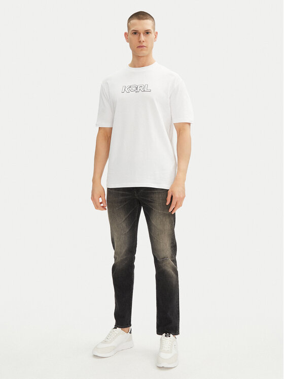 KARL LAGERFELD KARL LAGERFELD Majica 755156 552235 Bela Regular Fit