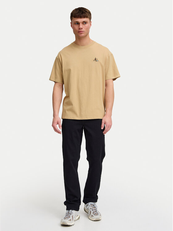 Solid Solid T-shirt Manes 21108333 Smeđa Regular Fit