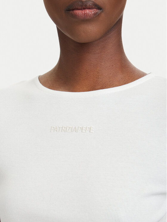 Patrizia Pepe Patrizia Pepe Camiseta 2M4522/J407-W146 Blanco Slim Fit