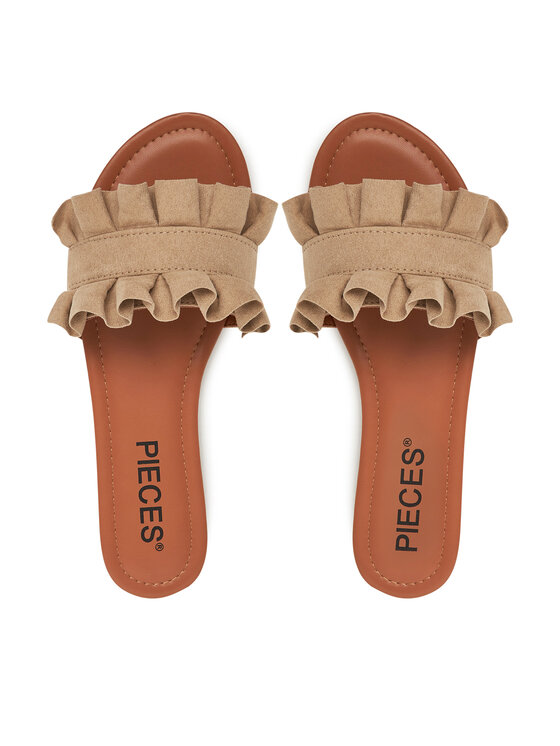 Pieces Šľapky Pieces Nola 17101699 Béžová