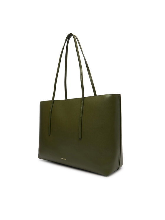 Calvin Klein Kabelka Calvin Klein Foil Logo Tote W/Pouch LV04F3274G Zelená