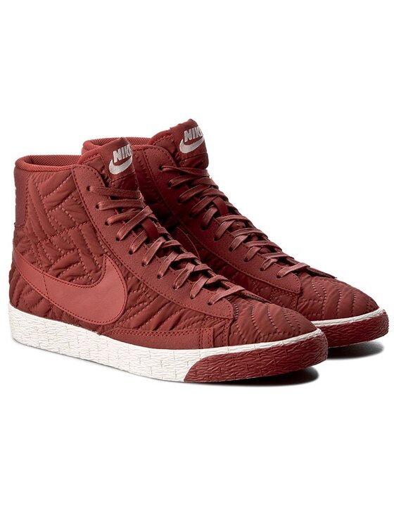 Nike Снікерcи Nike Blazer Mid Prm Se 857664 600 Бордовий