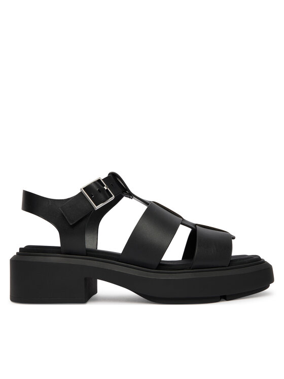Calvin Klein Sandály Calvin Klein Chunky Sandal Fisherm Lth HW0HW02904 Černá
