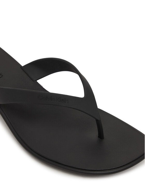 Calvin Klein Japonki Calvin Klein Flip Flop Kitten Heel Thong Tpu HW0HW02965 Czarny