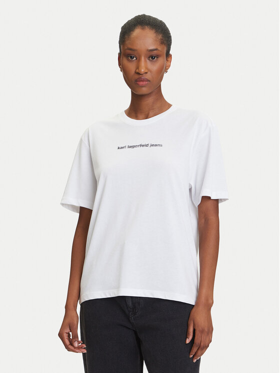 Karl Lagerfeld Jeans Karl Lagerfeld Jeans Camiseta A3W17039 Blanco Regular Fit