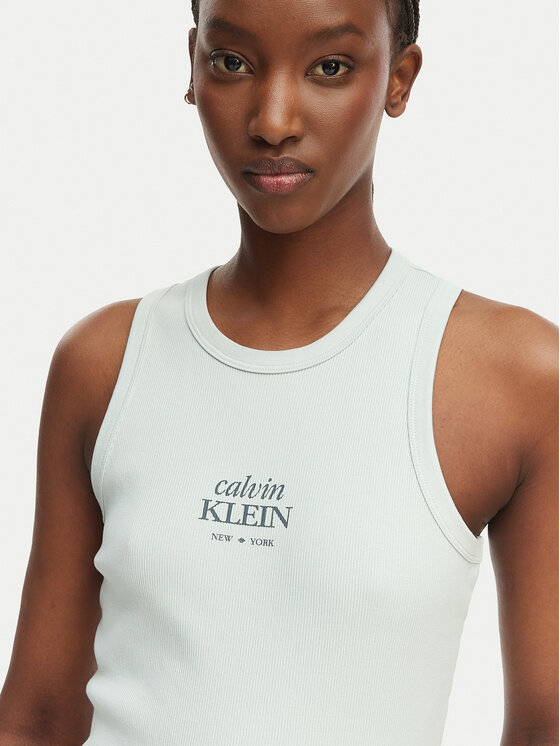Calvin Klein Jeans Calvin Klein Jeans Top LV047F239G Verde claro Slim Fit