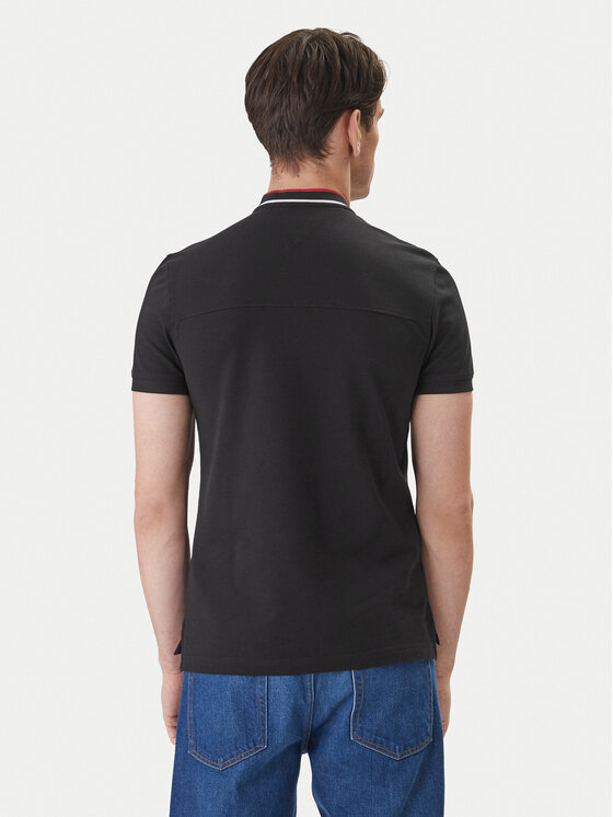 Tommy Hilfiger Tommy Hilfiger Polo Mao MW0MW34752 Negro Slim Fit
