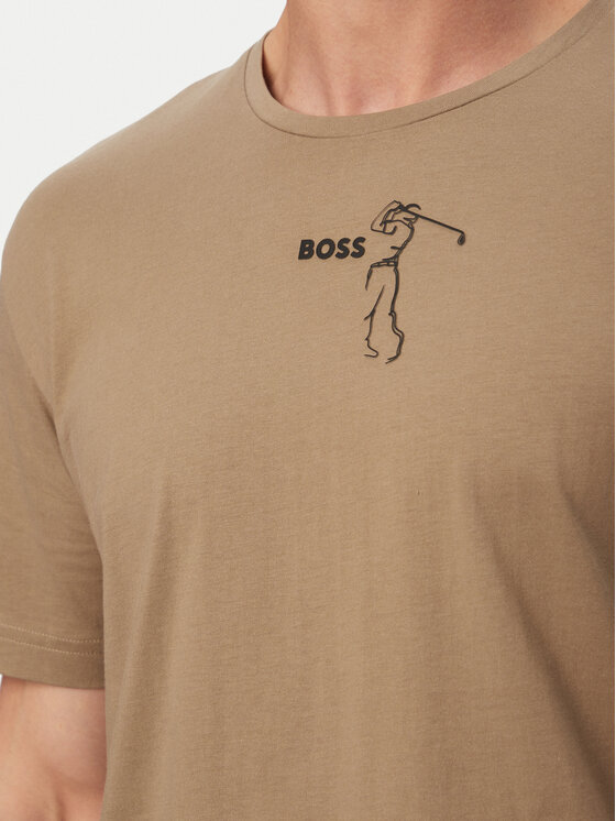 BOSS BOSS Camiseta Birdie 50559387 Caqui Regular Fit