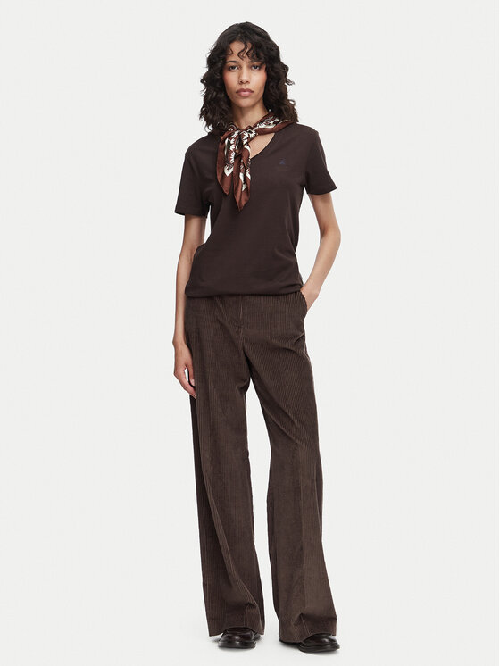 Beverly Hills Polo Club Beverly Hills Polo Club Camiseta P-SS26W-TS5165187 Marrón oscuro Regular Fit
