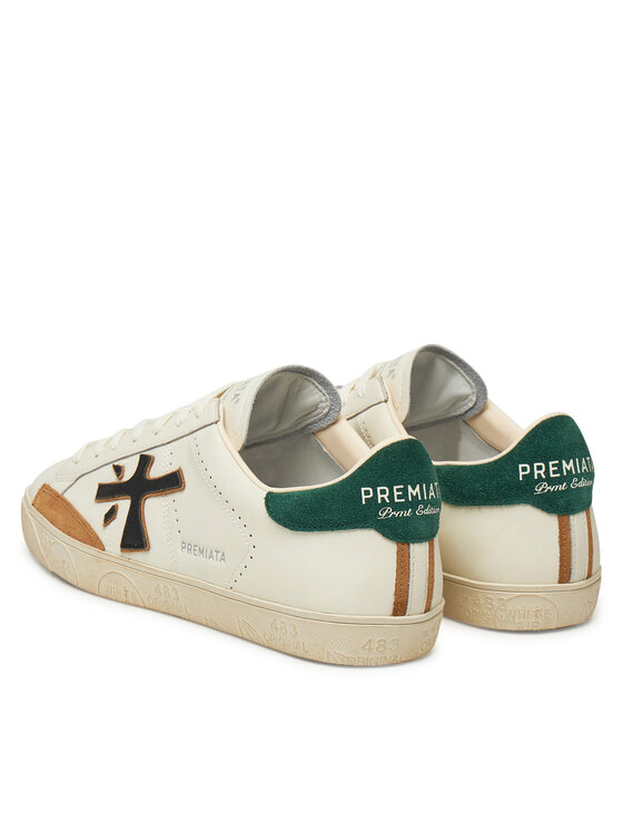 Premiata Sneakersy Premiata STEVEN VAR 7284 Biela