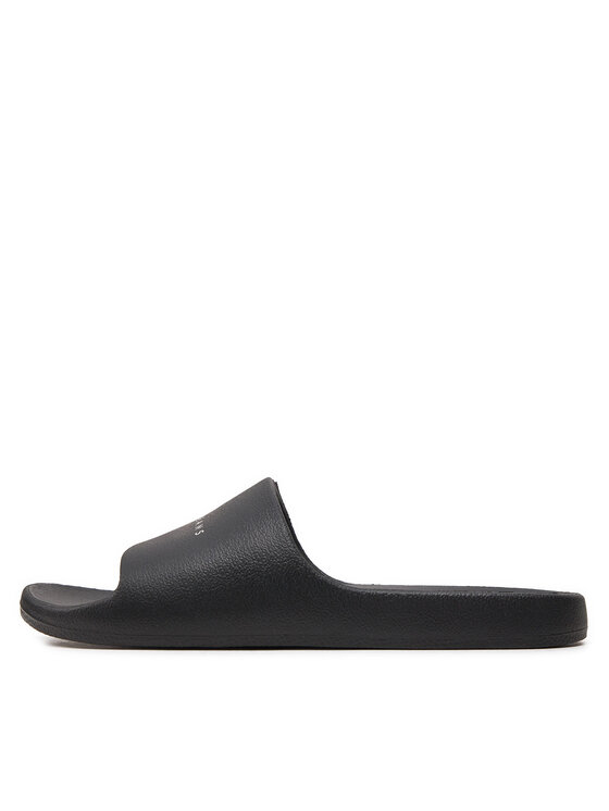 Tommy Jeans Nazouváky Tommy Jeans Tjw Printed Pu Pool Slide EN0EN02693 Černá