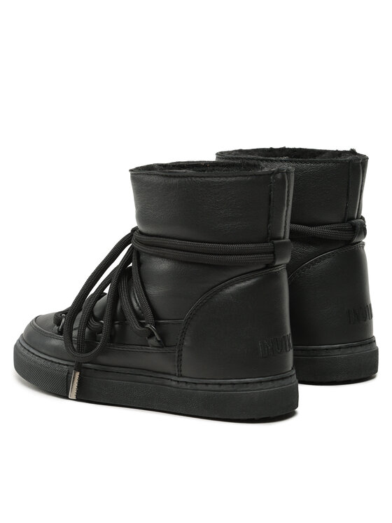 Inuikii Škornji za sneg Inuikii Full Leather 75202-087 Črna