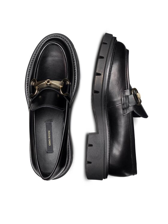 GINO ROSSI Loafersy Gino Rossi GRACE-I23-26370PE Černá