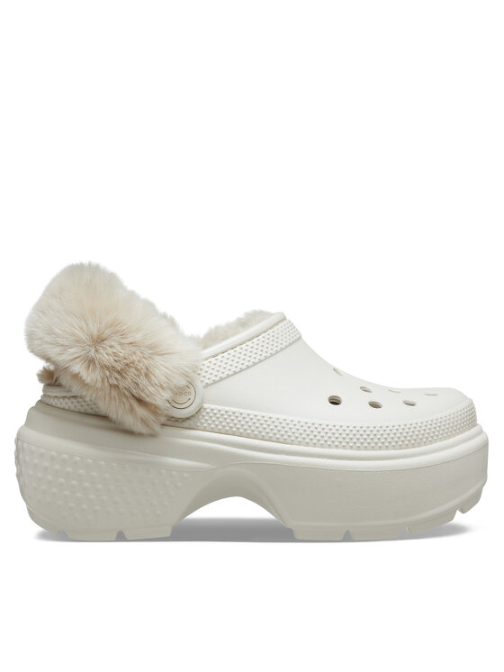 Crocs Чехли Crocs Stomp Lined Clog 208547 Бежов