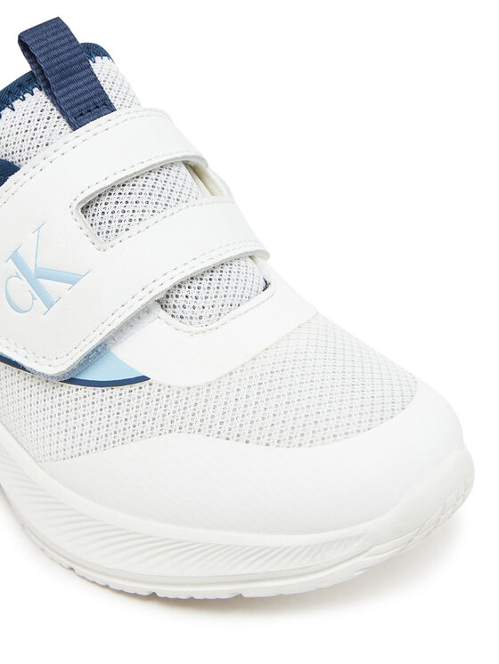 Calvin Klein Jeans Laisvalaikio batai Calvin Klein Jeans Low Cut Velcro V1X9-83001-1697YBIA Balta