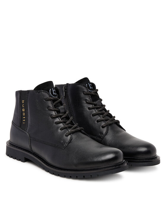 Bugatti Šnurovacia obuv Bugatti 325-ATE32-1000 Čierna