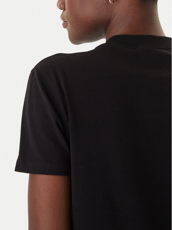 Versace Jeans Versace Jeans Camiseta 80HAHT09 Negro Regular Fit