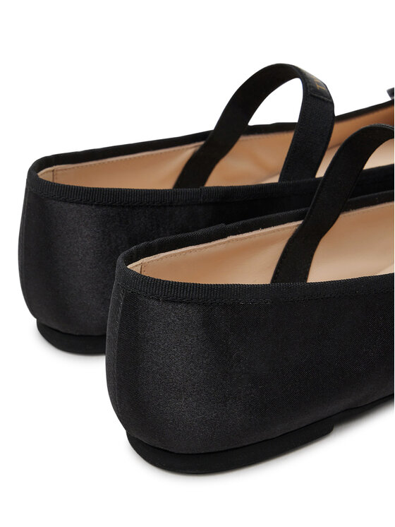 TWINSET Baleríny TWINSET 251GCJ022 S Čierna