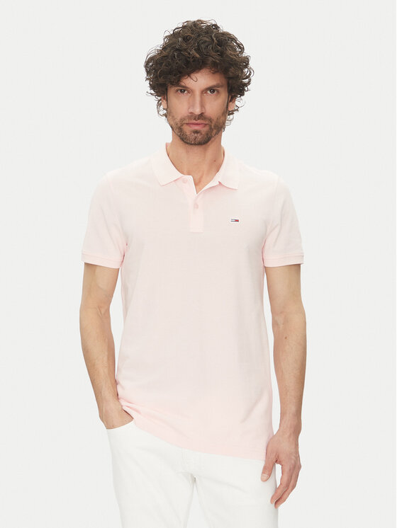 Tommy Jeans Tommy Jeans Polo DM0DM20676 Rosa Slim Fit