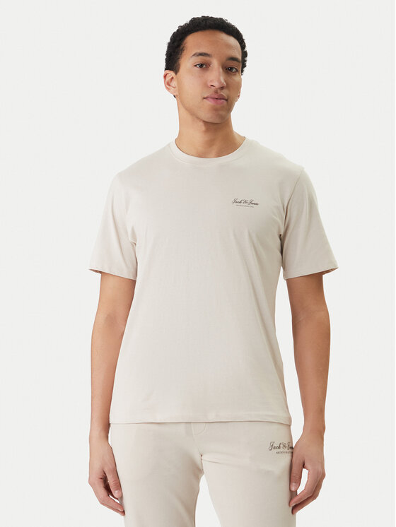 Jack & Jones Jack & Jones Camiseta Earchive 12297641 Beis Regular Fit