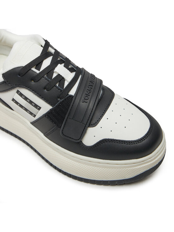Tommy Jeans Αθλητικά Tommy Jeans Tjw Retro Basket Flatform Velcro EN0EN02573 Μαύρο