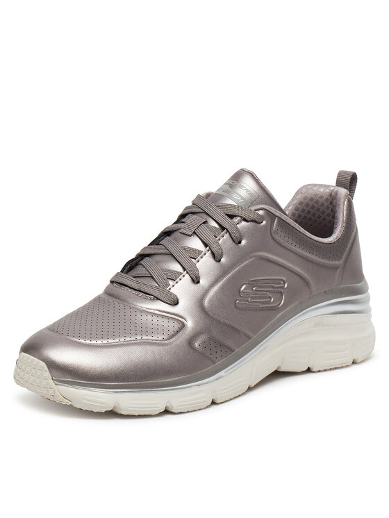 Skechers Snīkeri Skechers FASHION FIT - GLOW UP 149749 PEW Sudraba