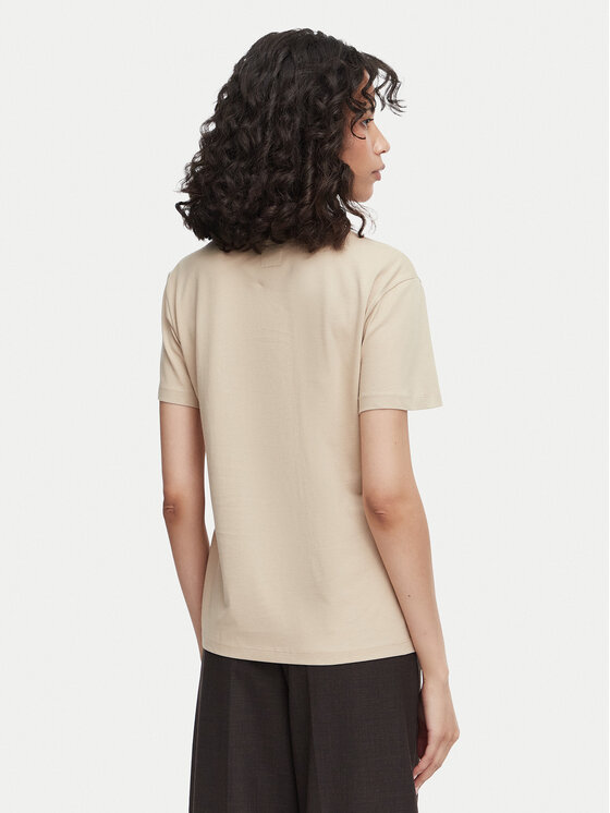 Beverly Hills Polo Club Beverly Hills Polo Club Camiseta P-SS26W-TS085 Beis Regular Fit