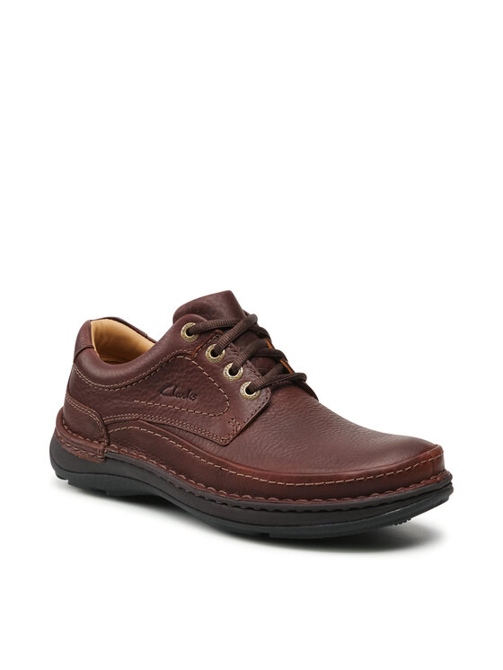 Clarks Туфлі Clarks Nature Three 203390057 Коричневий