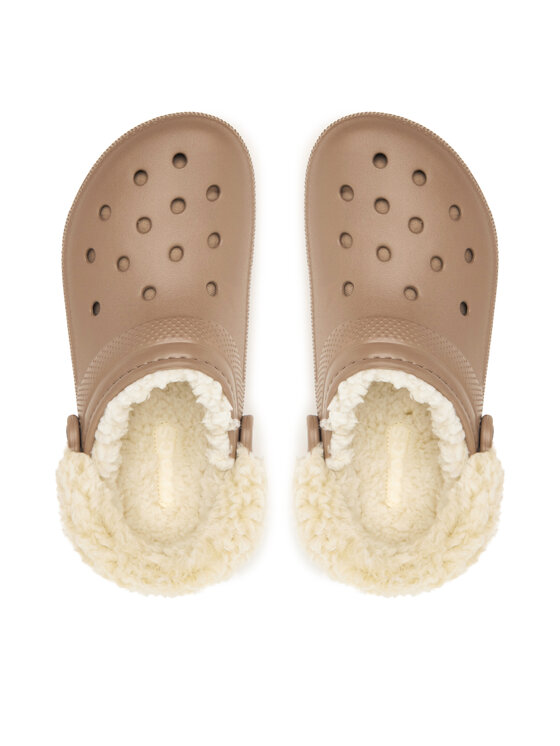 Crocs Шльопанці Crocs Classic Lined Clog 211396 Бежевий