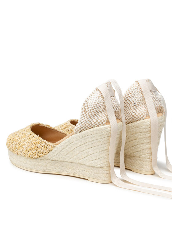 Manebi Espadrile Manebi Wedge Valenciana W 2.7 WV Bej