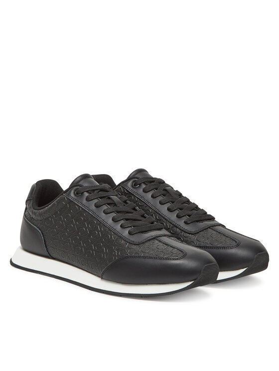 Calvin Klein Snīkeri Calvin Klein Low Prof Runn Laceup Mono HM0HM01896 Melns