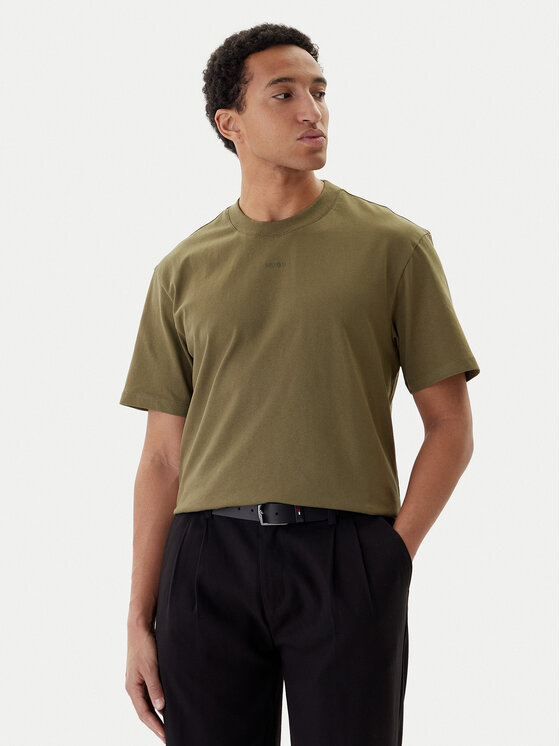 HUGO HUGO Футболка Dapolino 50488330 Хакі Relaxed Fit