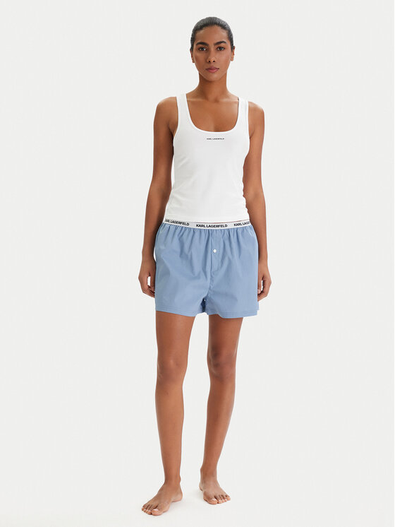 KARL LAGERFELD KARL LAGERFELD Pijama B1W45008 Blanco Regular Fit