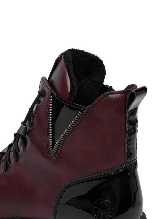 Rieker Botines planos Rieker CEO-Z9152-35 Guinda/burdeos