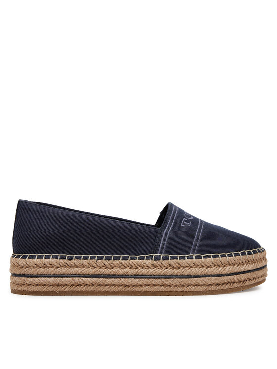 Tommy Hilfiger Еспадрили Tommy Hilfiger Denim Platform Espadrille FW0FW08543 Тъмносин