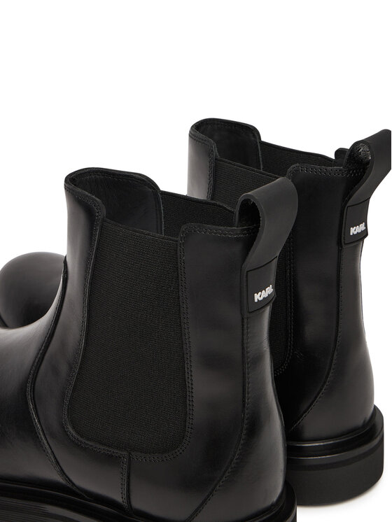 KARL LAGERFELD Kotníková obuv s elastickým prvkem KARL LAGERFELD KL12244 Černá