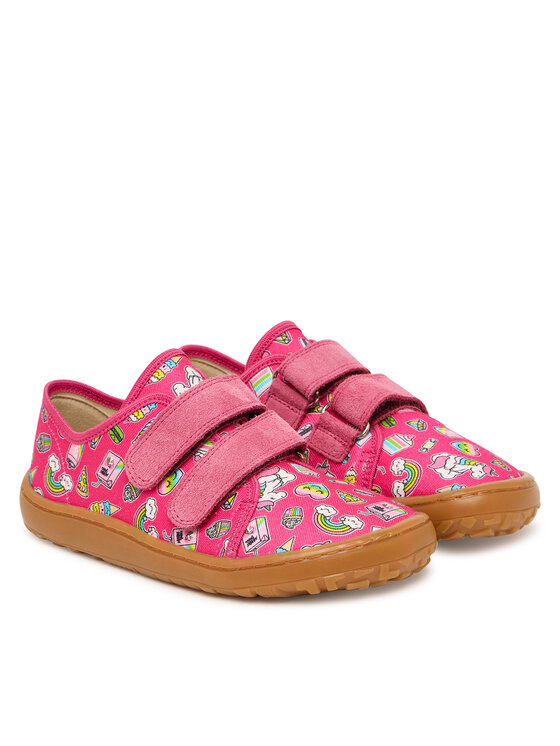 Froddo Тапочки Froddo Barefoot Canvas G1700440-10 D Рожевий