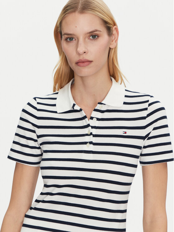Tommy Hilfiger Tommy Hilfiger Pólóing 1985 WW0WW43225 Sötétkék Slim Fit