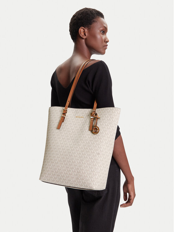 MICHAEL Michael Kors Дамска чанта MICHAEL Michael Kors Quinn 30S5GQNT3B Кремав