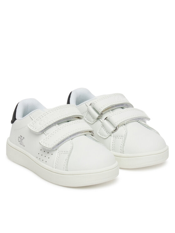 Calvin Klein Jeans Sneakersy Calvin Klein Jeans Low Cut Velcro Sneaker V1X9-82074-1355 M Biela