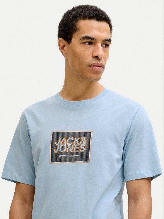 Jack & Jones Jack & Jones Футболка Jjrain Tee Ss Crew Neck 12288097 Блакитний Regular Fit