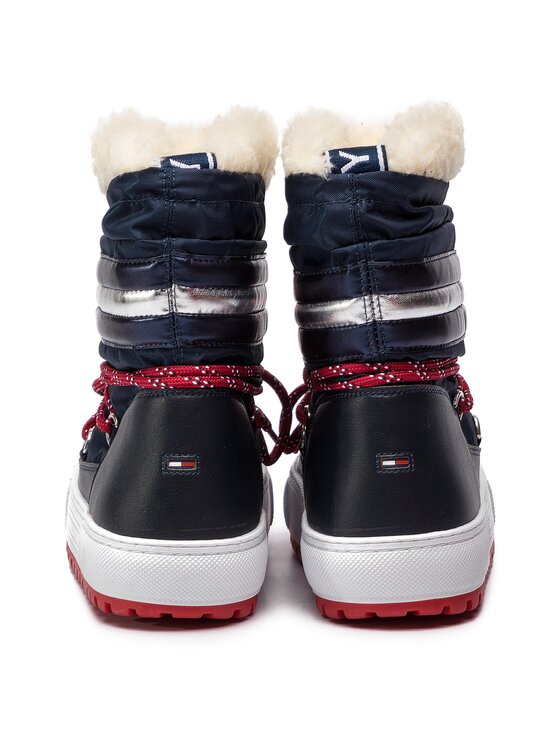 Tommy Jeans Μπότες Χιονιού Tommy Jeans Corporate Snowboot EN0EN00418 Σκούρο μπλε