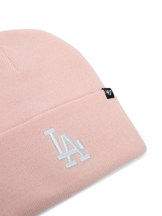47 Brand Шапкa 47 Brand Mlb Los Angeles Dodgers Haymaker 47 Cuff Knit B-HYMKR12ACE-PK Рожевий