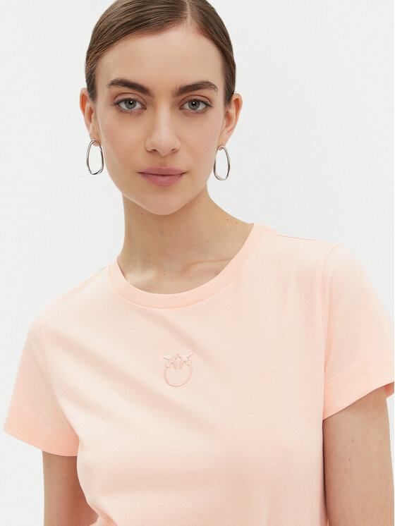 PINKO PINKO Футболка Bussolotto 100355 Рожевий Regular Fit